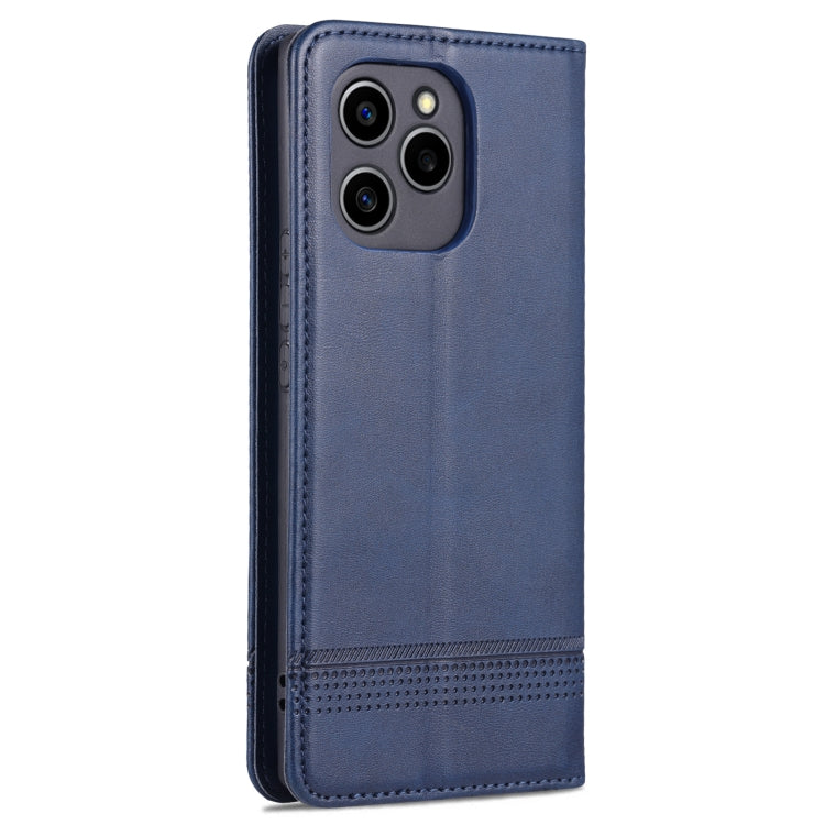 For Honor 60 SE AZNS Magnetic Calf Texture Flip Leather Phone Case