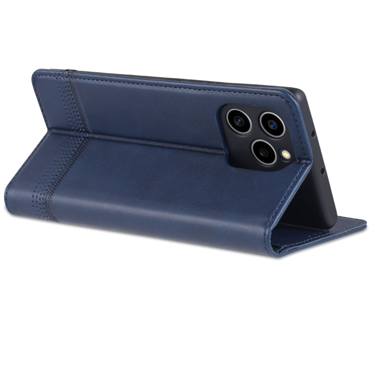 For Honor 60 SE AZNS Magnetic Calf Texture Flip Leather Phone Case