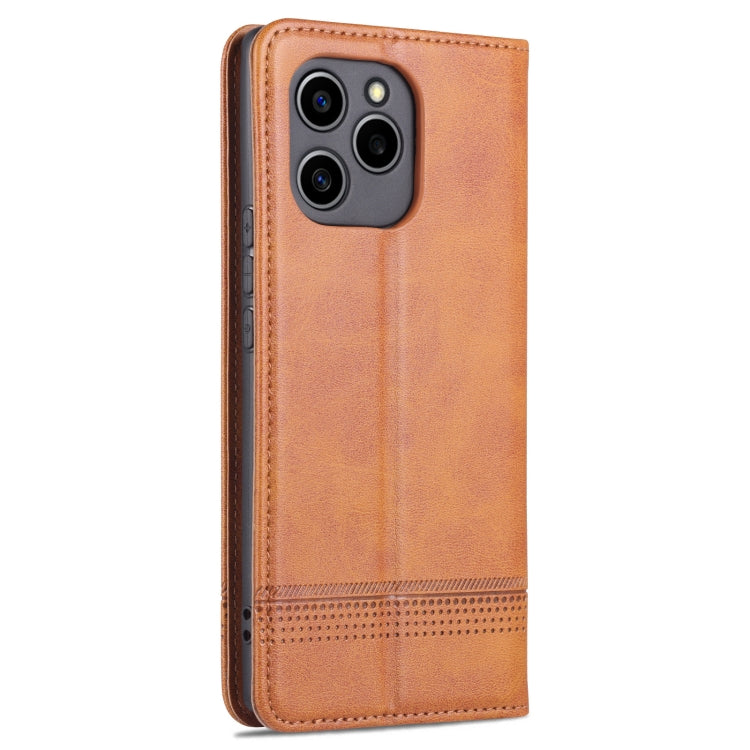 For Honor 60 SE AZNS Magnetic Calf Texture Flip Leather Phone Case