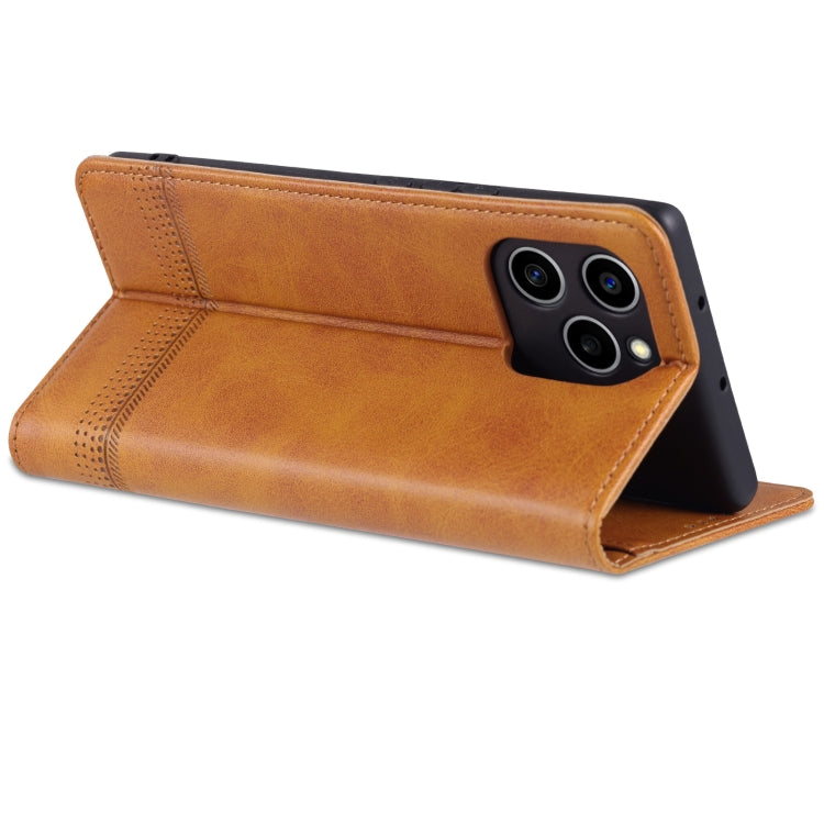 For Honor 60 SE AZNS Magnetic Calf Texture Flip Leather Phone Case