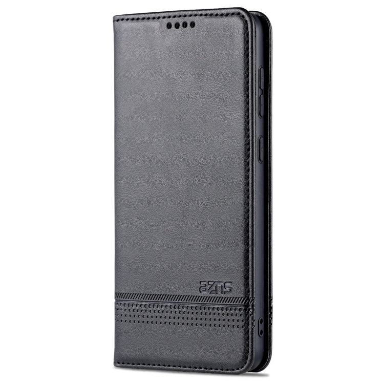 For Samsung Galaxy A73 5G AZNS Magnetic Calf Texture Flip Leather Phone Case