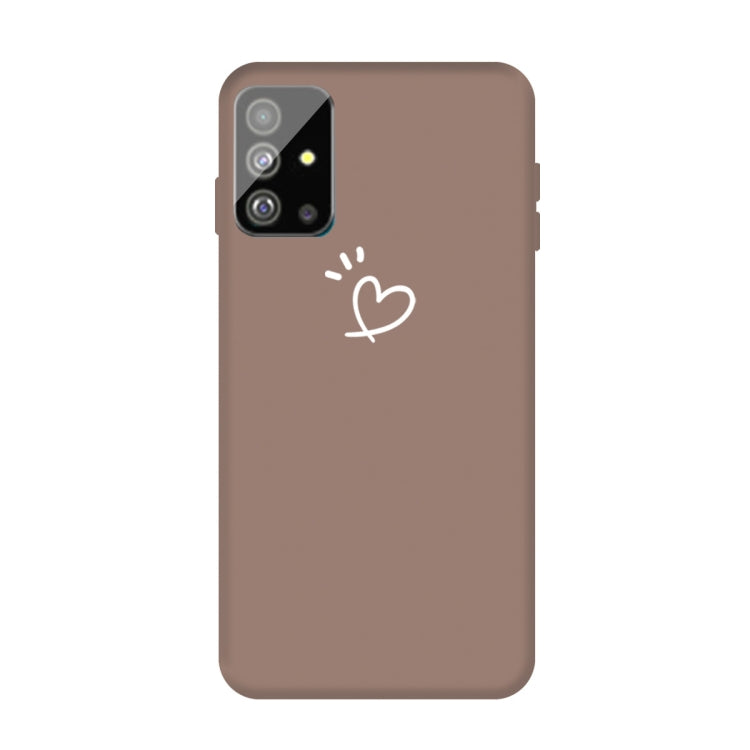 For Galaxy S20+ Love Heart Pattern Frosted TPU Protective Case