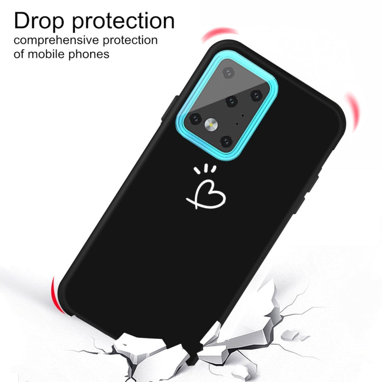 For Galaxy S20 Ultra Love Heart Pattern Frosted TPU Protective Case