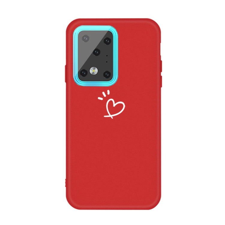 For Galaxy S20 Ultra Love Heart Pattern Frosted TPU Protective Case