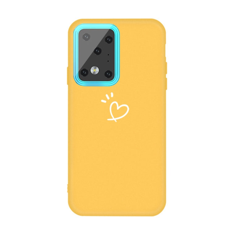 For Galaxy S20 Ultra Love Heart Pattern Frosted TPU Protective Case
