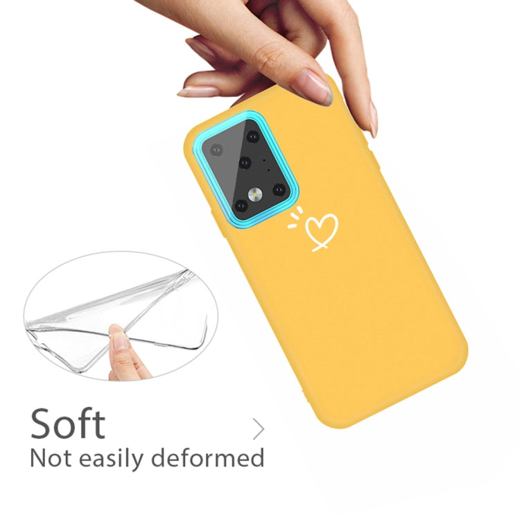 For Galaxy S20 Ultra Love Heart Pattern Frosted TPU Protective Case