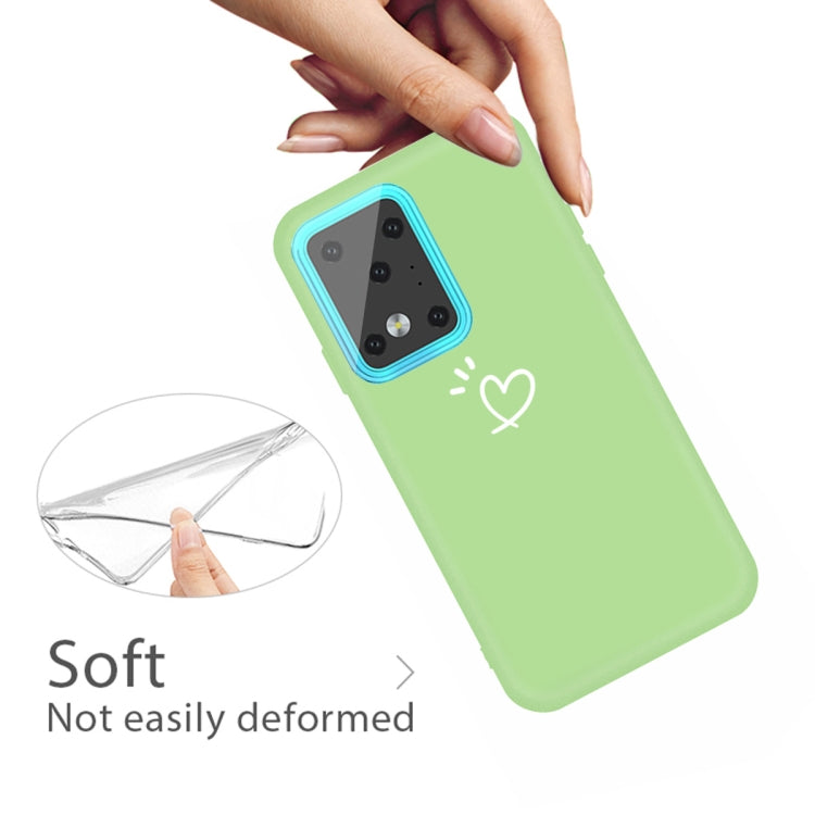 For Galaxy S20 Ultra Love Heart Pattern Frosted TPU Protective Case