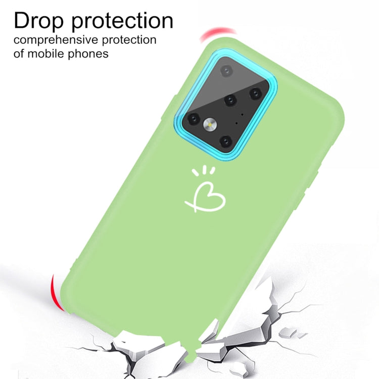 For Galaxy S20 Ultra Love Heart Pattern Frosted TPU Protective Case