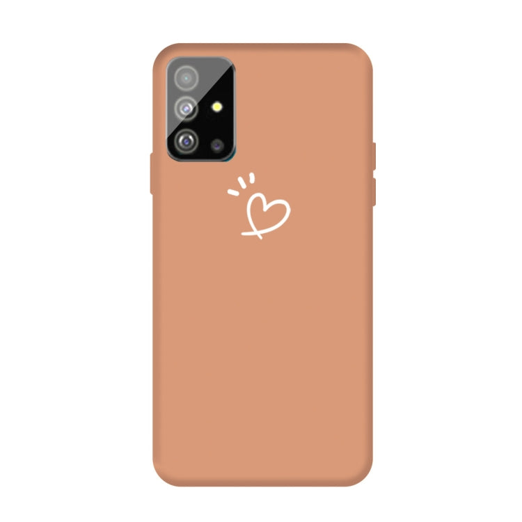 For Galaxy S20 Love Heart Pattern Frosted TPU Protective Case