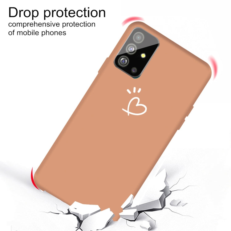 For Galaxy S20 Love Heart Pattern Frosted TPU Protective Case