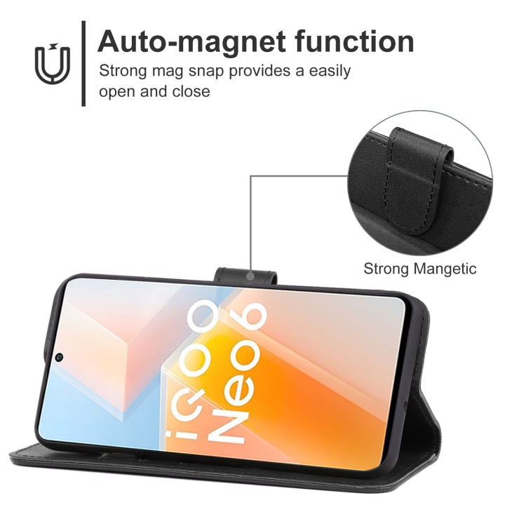 For vivo iQOO Neo6 Leather Phone Case