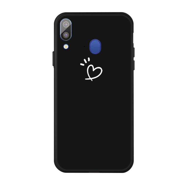 For Galaxy A30 Love Heart Pattern Frosted TPU Protective Case