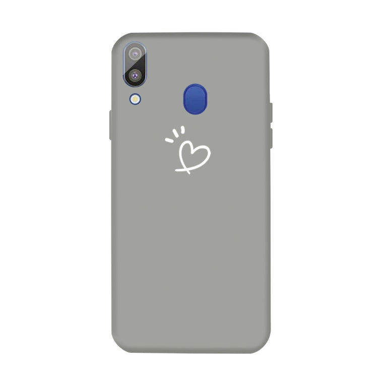 For Galaxy A30 Love Heart Pattern Frosted TPU Protective Case