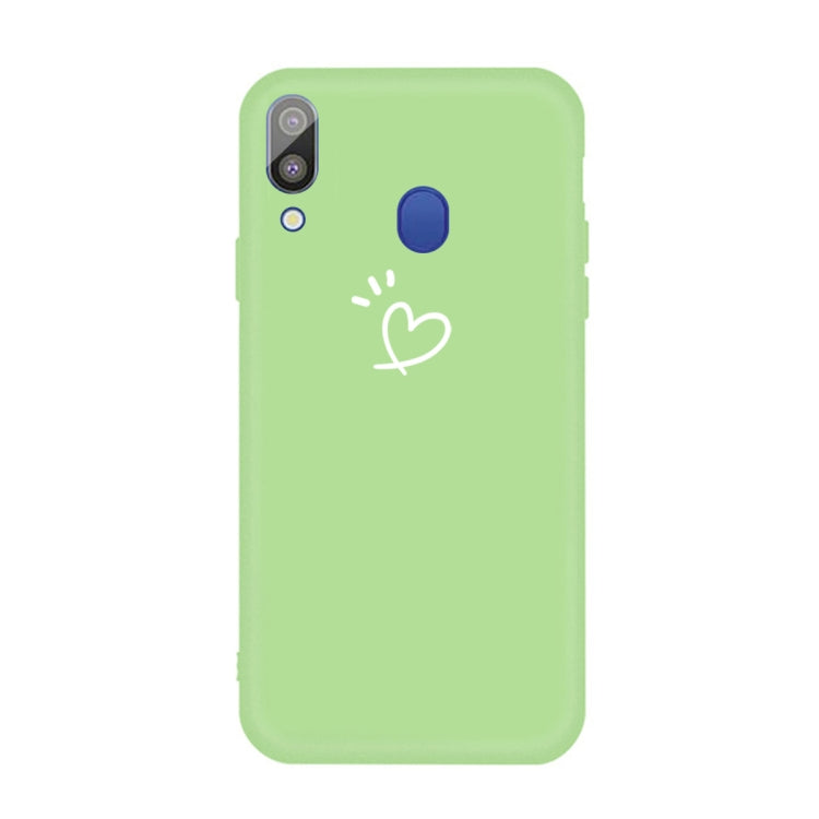 For Galaxy A30 Love Heart Pattern Frosted TPU Protective Case