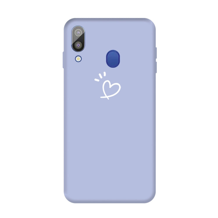 For Galaxy A30 Love Heart Pattern Frosted TPU Protective Case