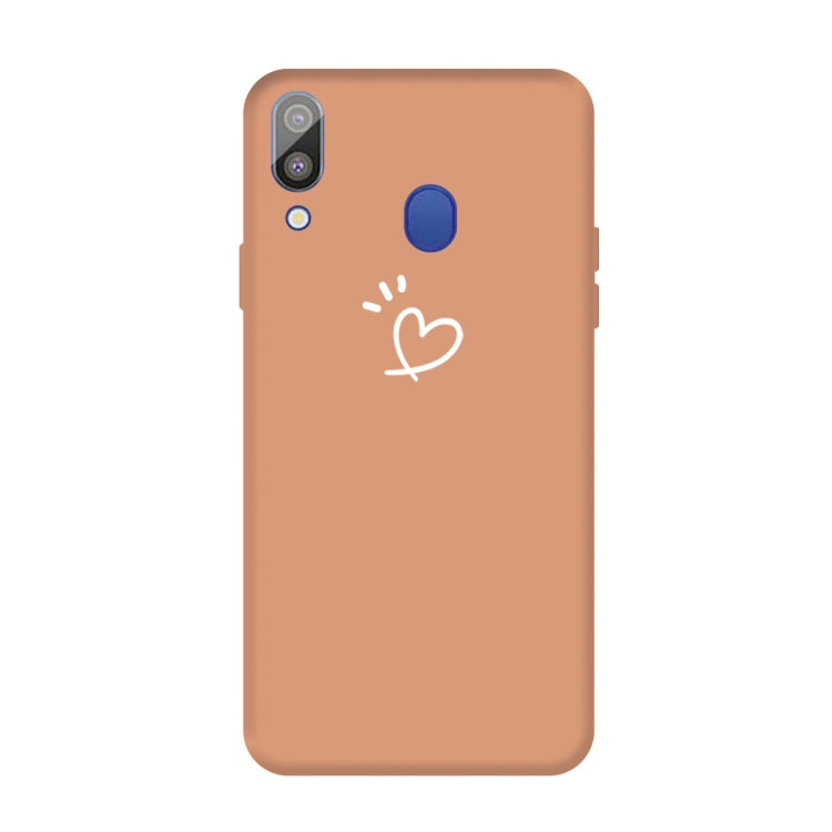 For Galaxy A30 Love Heart Pattern Frosted TPU Protective Case