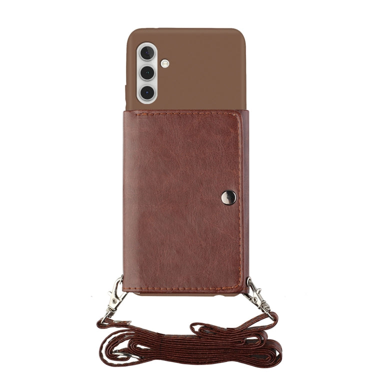 For Samsung Galaxy A13 5G Crossbody Lanyard Wallet Card Bag Phone Case
