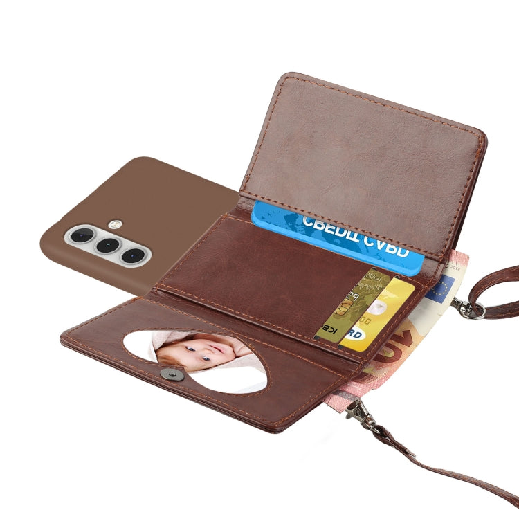 For Samsung Galaxy A13 5G Crossbody Lanyard Wallet Card Bag Phone Case