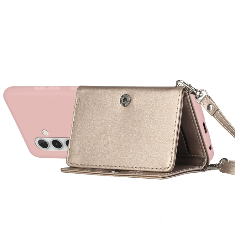 For Samsung Galaxy A13 5G Crossbody Lanyard Wallet Card Bag Phone Case