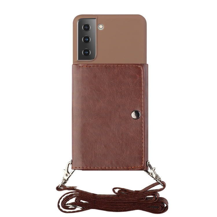 For Samsung Galaxy S22 5G Crossbody Lanyard Wallet Card Bag Phone Case
