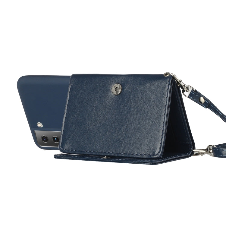 For Samsung Galaxy S22 5G Crossbody Lanyard Wallet Card Bag Phone Case