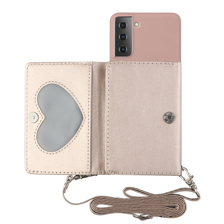 For Samsung Galaxy S22 5G Crossbody Lanyard Wallet Card Bag Phone Case