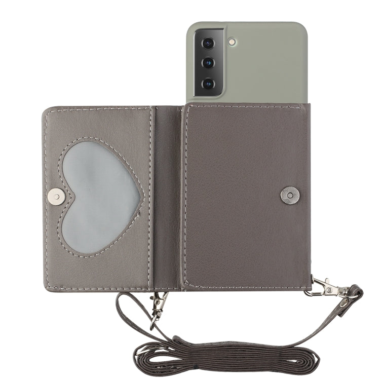 For Samsung Galaxy S22 5G Crossbody Lanyard Wallet Card Bag Phone Case