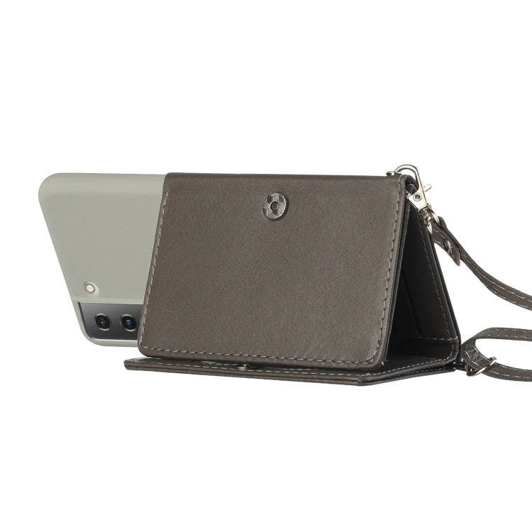 For Samsung Galaxy S22 5G Crossbody Lanyard Wallet Card Bag Phone Case