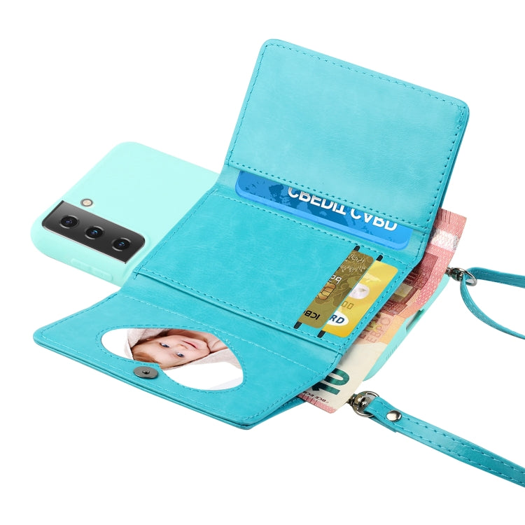 For Samsung Galaxy S22 5G Crossbody Lanyard Wallet Card Bag Phone Case