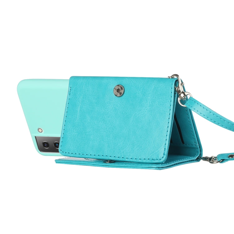 For Samsung Galaxy S22 5G Crossbody Lanyard Wallet Card Bag Phone Case