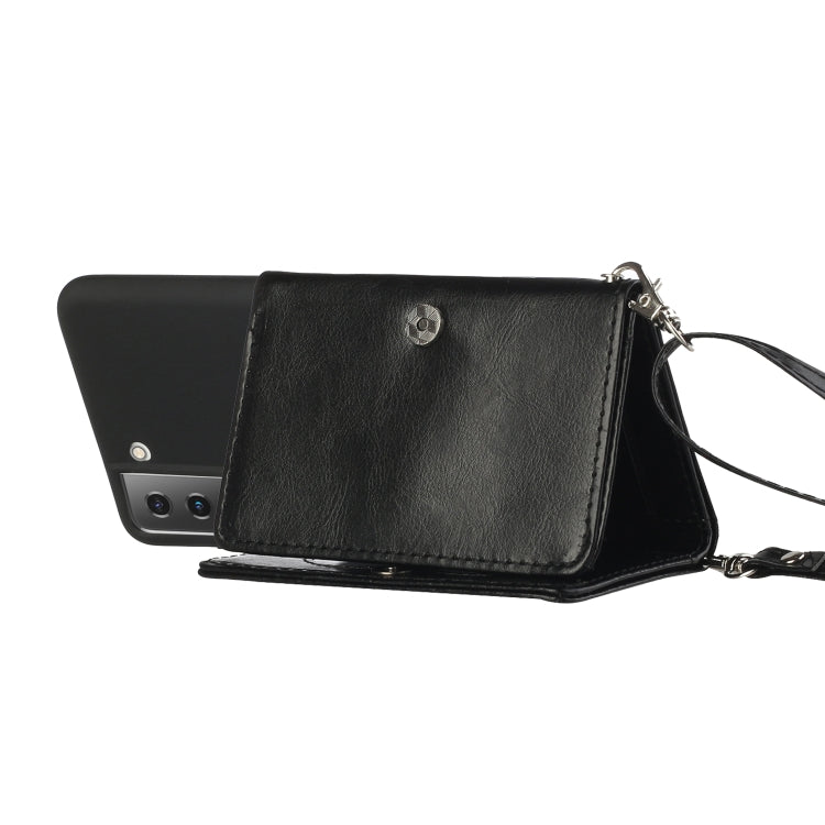 For Samsung Galaxy S22 5G Crossbody Lanyard Wallet Card Bag Phone Case