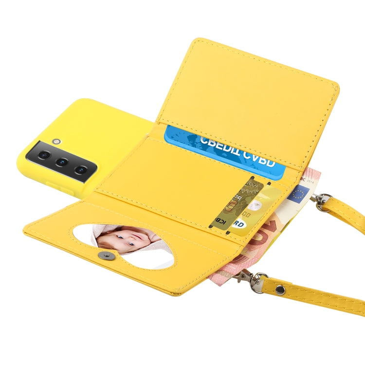 For Samsung Galaxy S22 5G Crossbody Lanyard Wallet Card Bag Phone Case