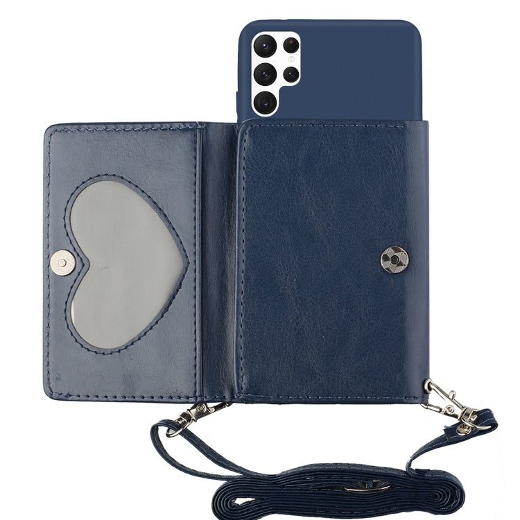 For Samsung Galaxy S22 Ultra 5G Crossbody Lanyard Wallet Card Bag Phone Case