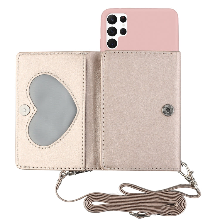 For Samsung Galaxy S22 Ultra 5G Crossbody Lanyard Wallet Card Bag Phone Case