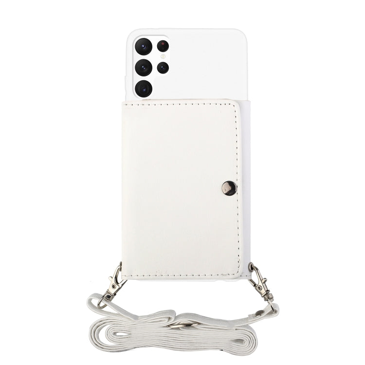 For Samsung Galaxy S22 Ultra 5G Crossbody Lanyard Wallet Card Bag Phone Case