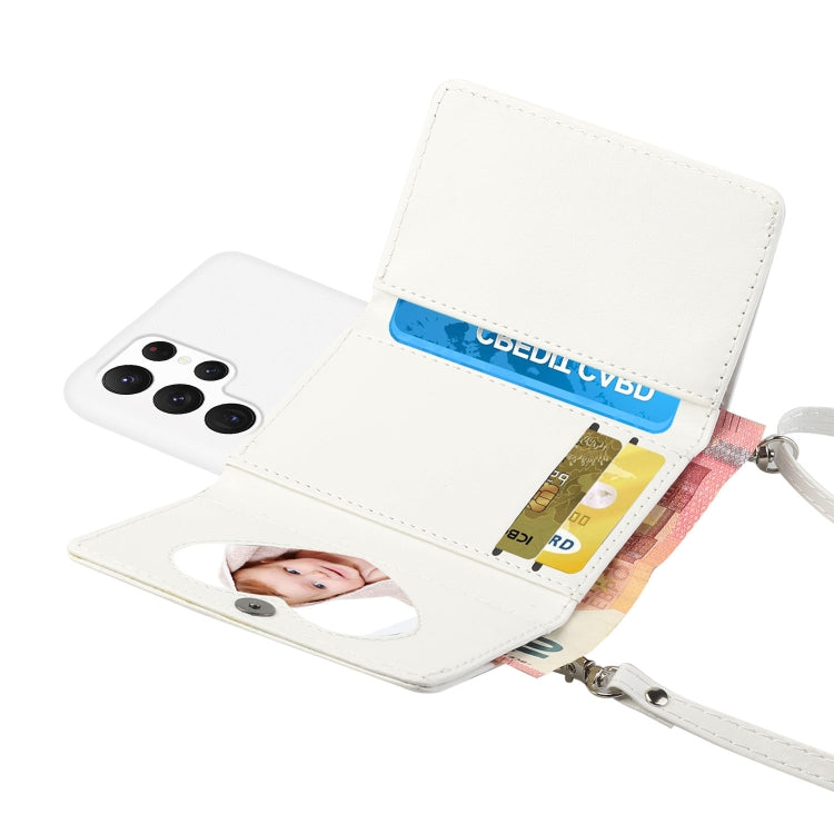 For Samsung Galaxy S22 Ultra 5G Crossbody Lanyard Wallet Card Bag Phone Case