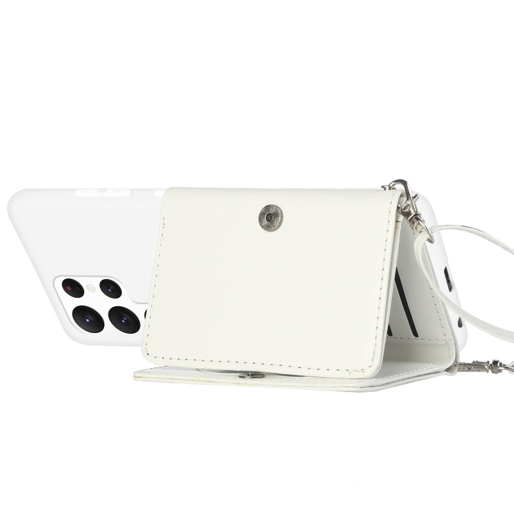 For Samsung Galaxy S22 Ultra 5G Crossbody Lanyard Wallet Card Bag Phone Case