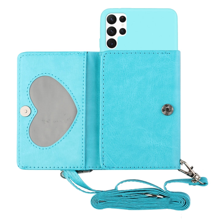 For Samsung Galaxy S22 Ultra 5G Crossbody Lanyard Wallet Card Bag Phone Case