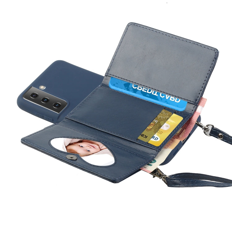 For Samsung Galaxy S22+ 5G Crossbody Lanyard Wallet Card Bag Phone Case