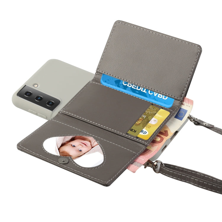 For Samsung Galaxy S22+ 5G Crossbody Lanyard Wallet Card Bag Phone Case