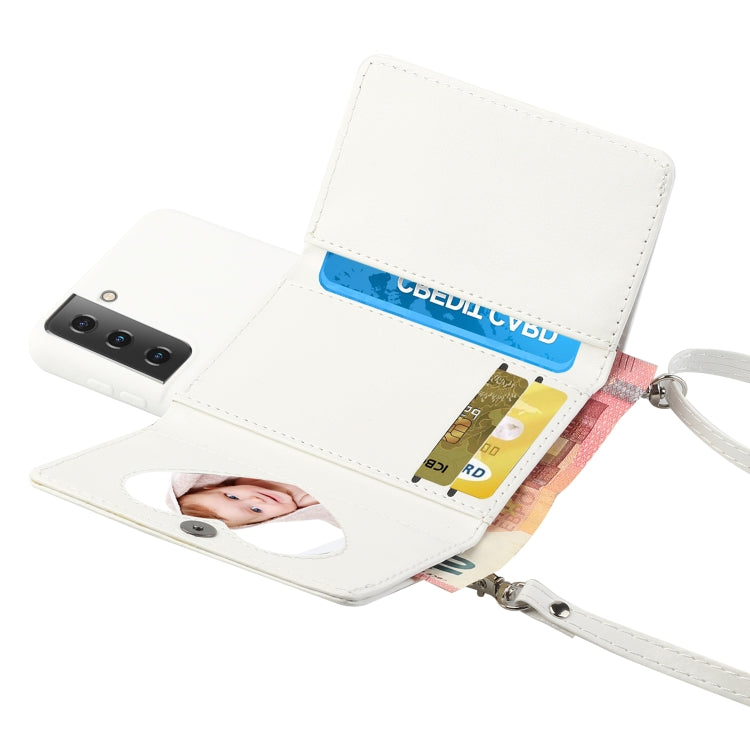 For Samsung Galaxy S22+ 5G Crossbody Lanyard Wallet Card Bag Phone Case