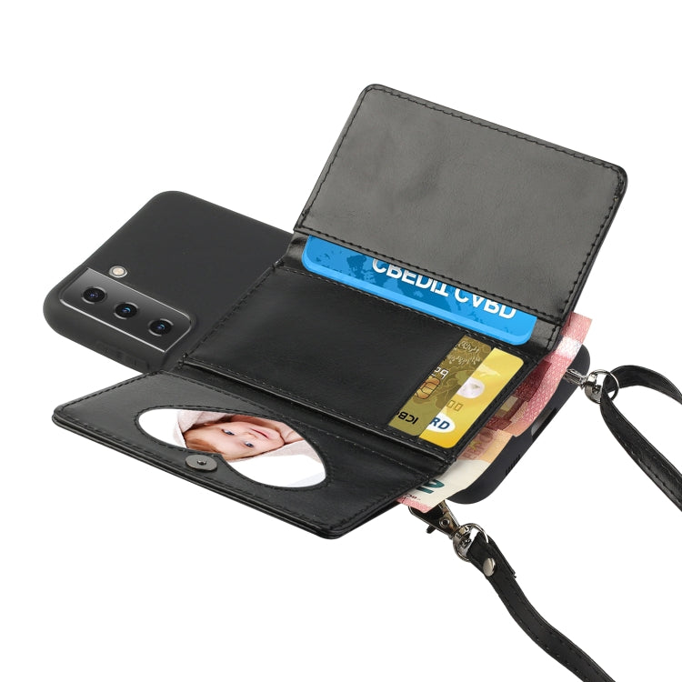 For Samsung Galaxy S22+ 5G Crossbody Lanyard Wallet Card Bag Phone Case