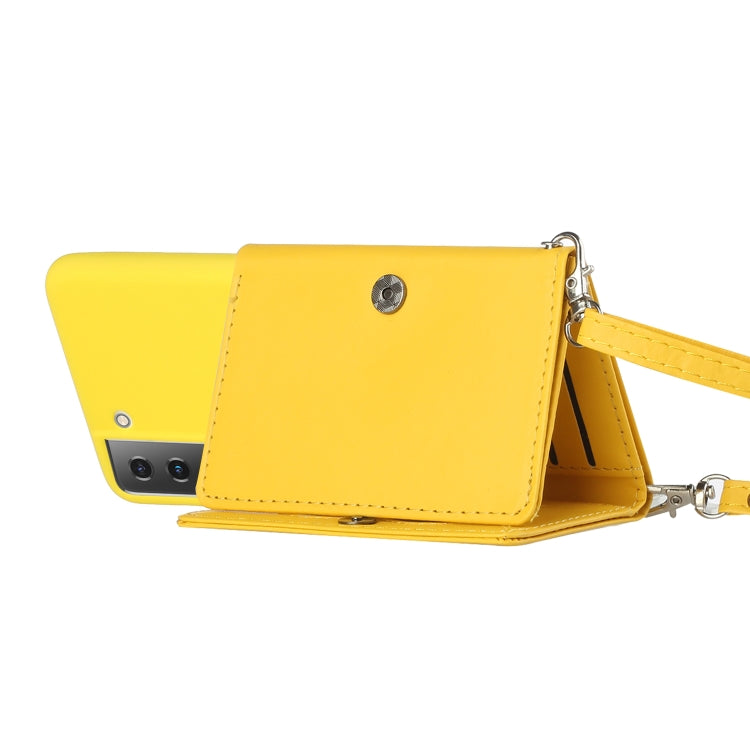 For Samsung Galaxy S22+ 5G Crossbody Lanyard Wallet Card Bag Phone Case
