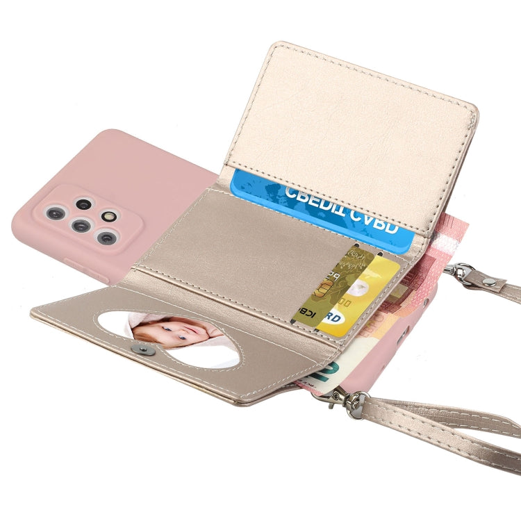For Samsung Galaxy A53 5G Crossbody Lanyard Wallet Card Bag Phone Case