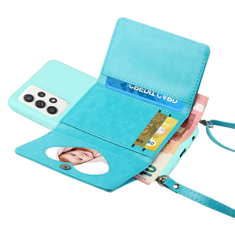 For Samsung Galaxy A73 5G Crossbody Lanyard Wallet Card Bag Phone Case