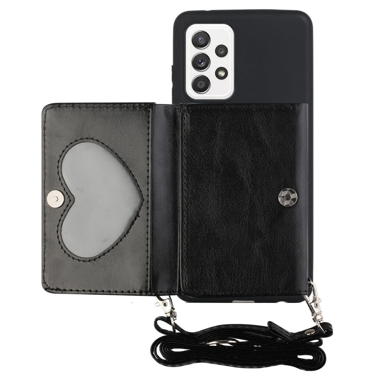 For Samsung Galaxy A73 5G Crossbody Lanyard Wallet Card Bag Phone Case