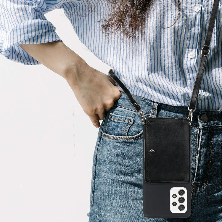 For Samsung Galaxy A73 5G Crossbody Lanyard Wallet Card Bag Phone Case