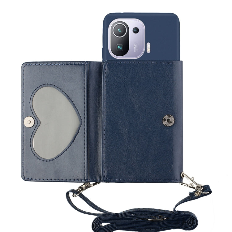 For Xiaomi Mi 11 Pro Crossbody Lanyard Wallet Card Bag Phone Case
