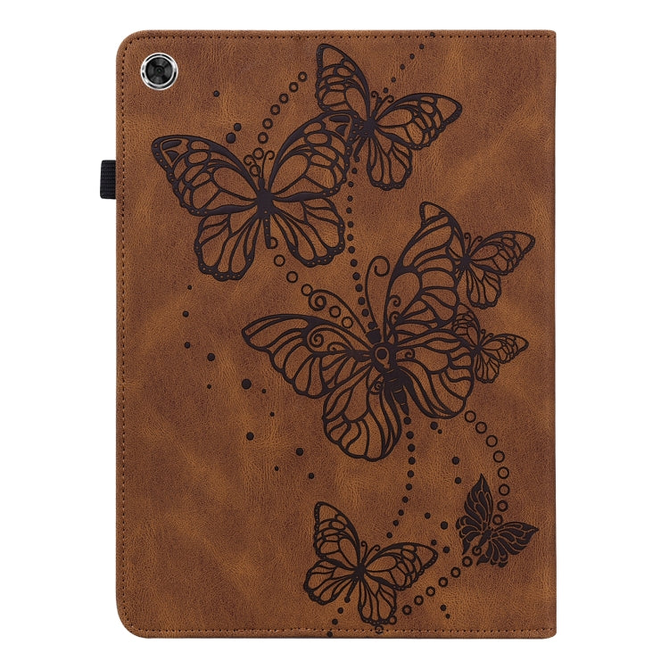 For Samsung Galaxy Tab A8 10.5 2021 Embossed Butterfly Pattern Leather Tablet Case