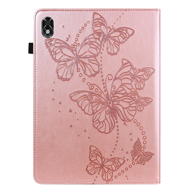 For Lenovo Legion Y700 Embossed Butterfly Pattern Leather Tablet Case